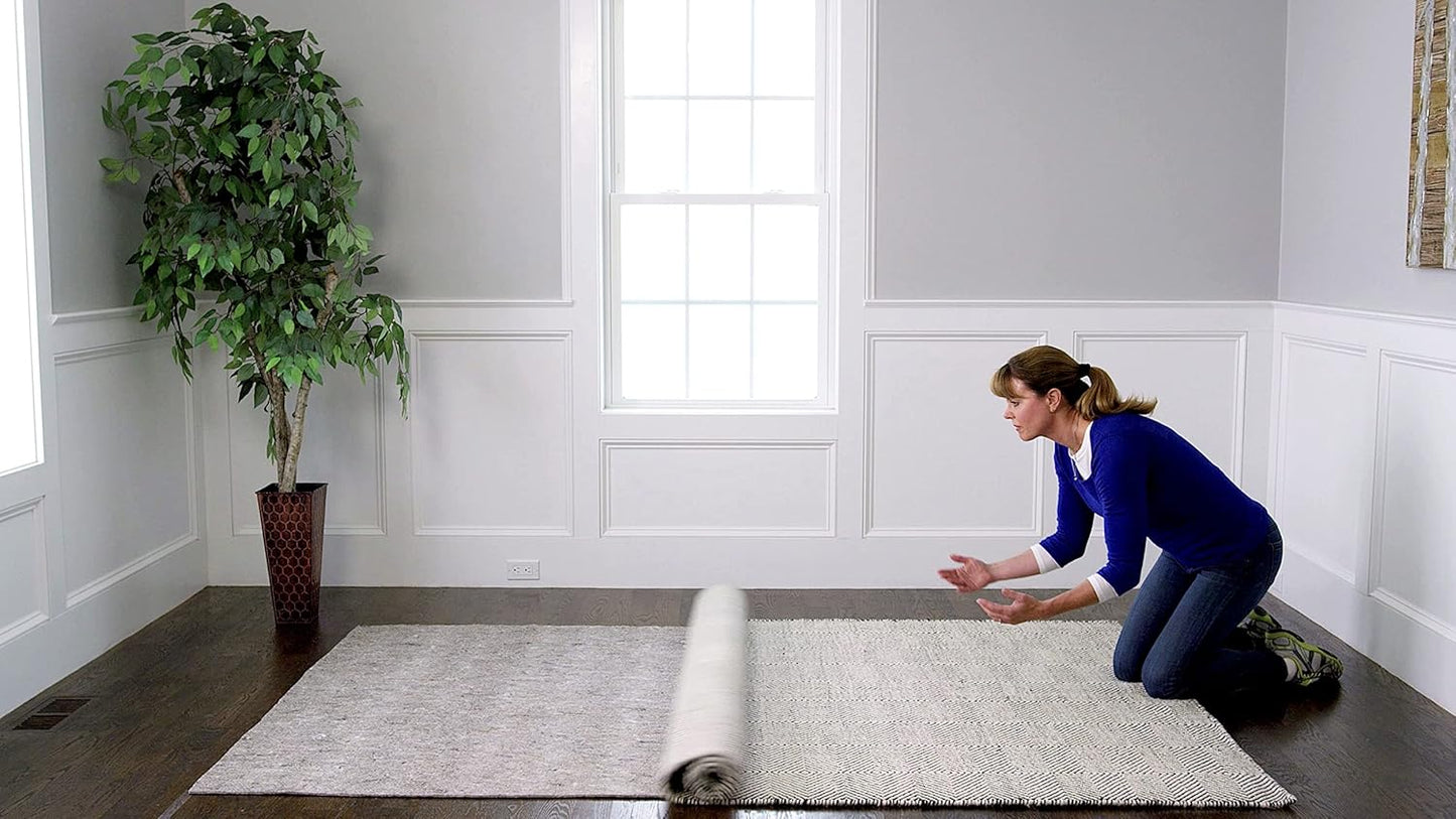 RUGPADUSA - Dual Surface - 2'6" x 7' - 1/8" Thick - Felt + Rubber - Non-Slip Backing Rug Pad - Adds Low-Profile Comfort and Protection