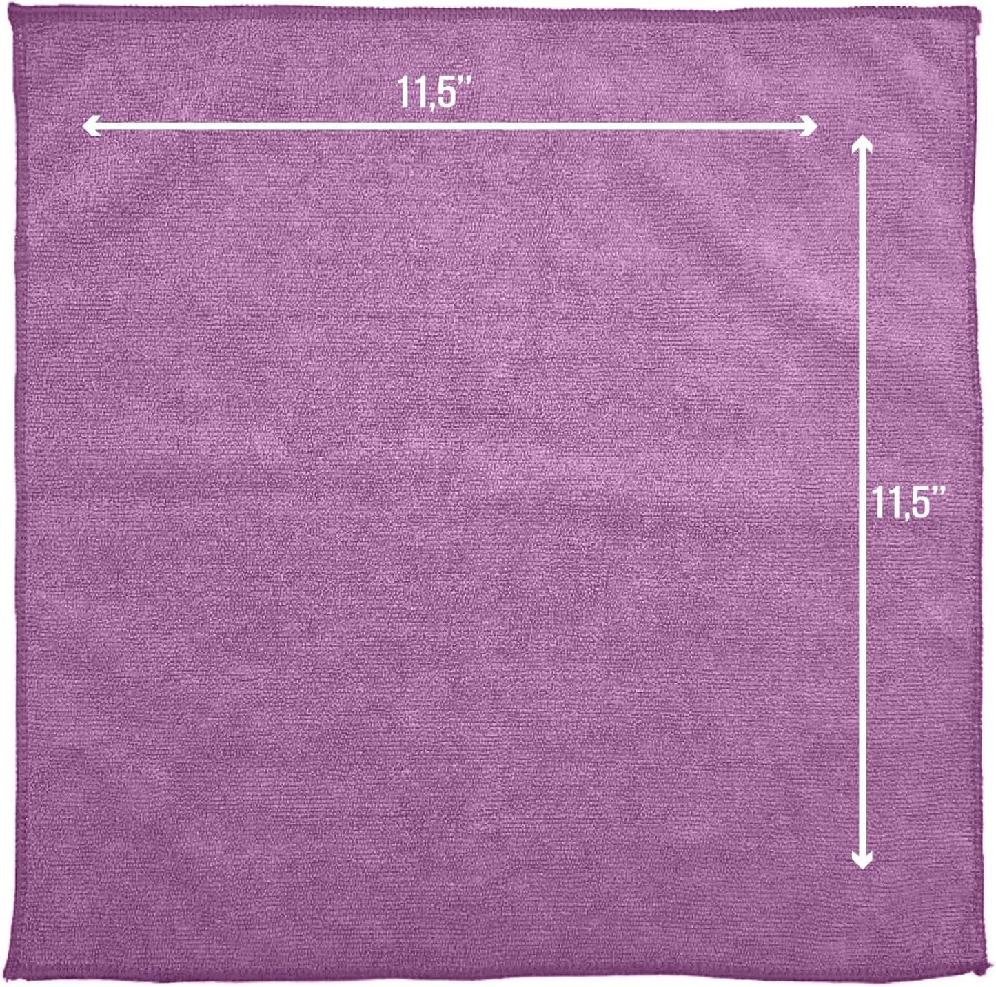 GREEN LIFESTYLE Chamois Cloth, Microfiber Cleaning Cloth 150 Pack, Borderless Towels Cleaning, Car Microfiber Towel, Drying Wash Towels (11.5" x 11.5", Multicolor)