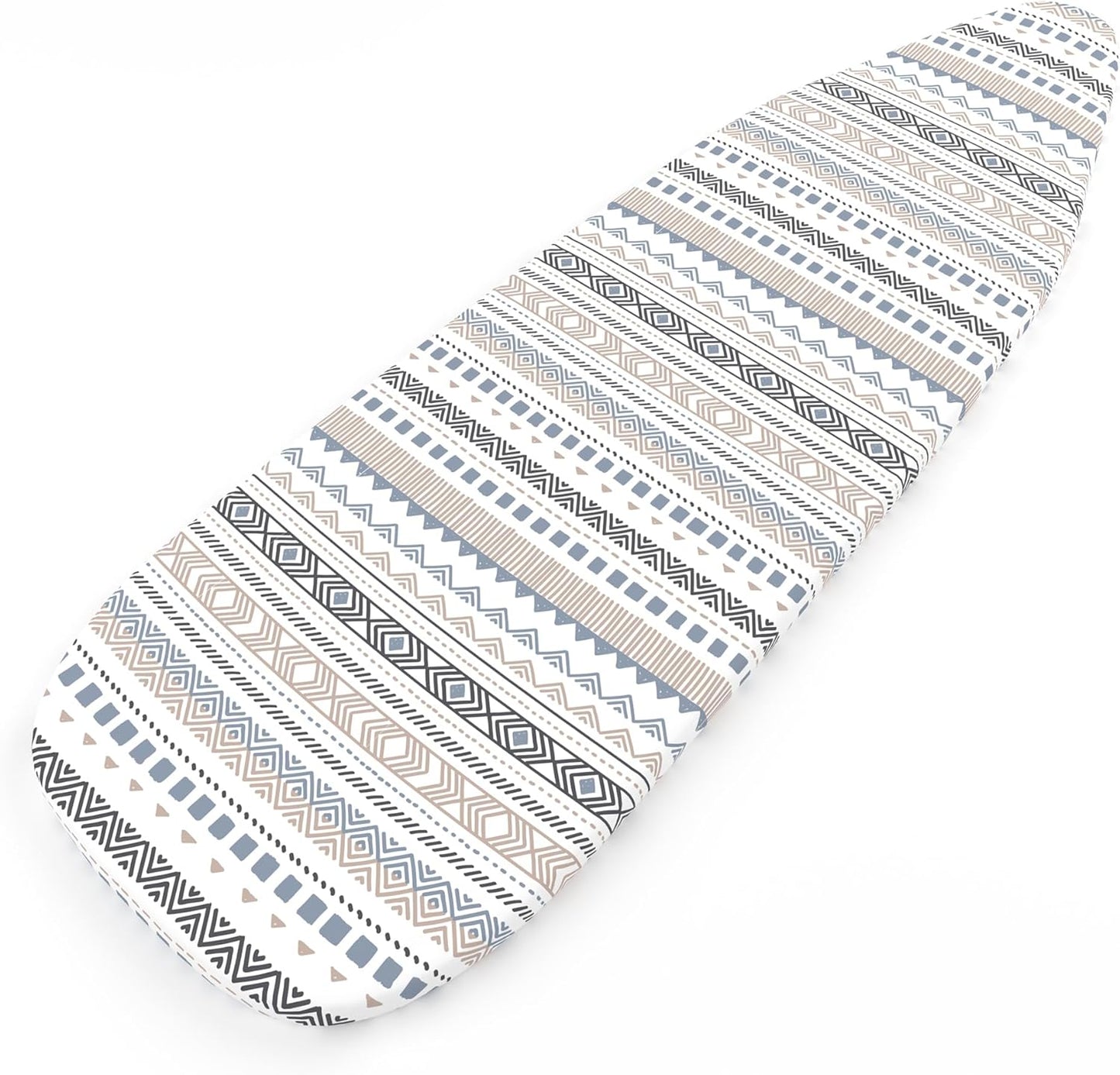 Encasa XO Ironing Board Cover and Pad 42"x14" - Thick 3mm Felt Padding, Drawstring Tightening & Lock, Easy Fit, Scorch & Stain Resistant, Fits Medium Ironing Board - Aztec