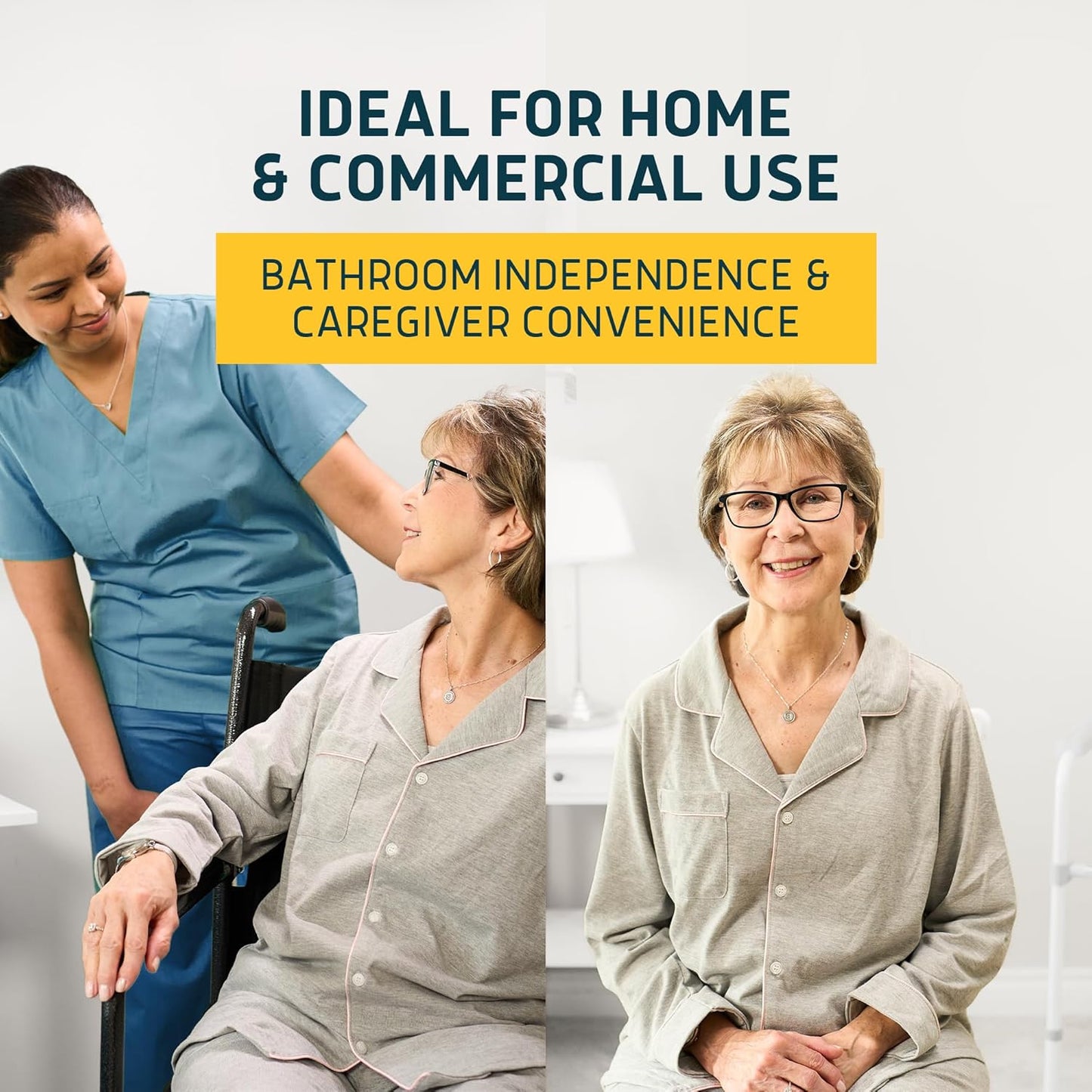 Lunderg Lemon Scented Super Absorbent Commode Pads - Medical Grade Value Pack 100 Count - for Disposable Bedside Commode Liners, Adult Chairs, Portable Buckets & Camping Toilet Bags - Light Scent