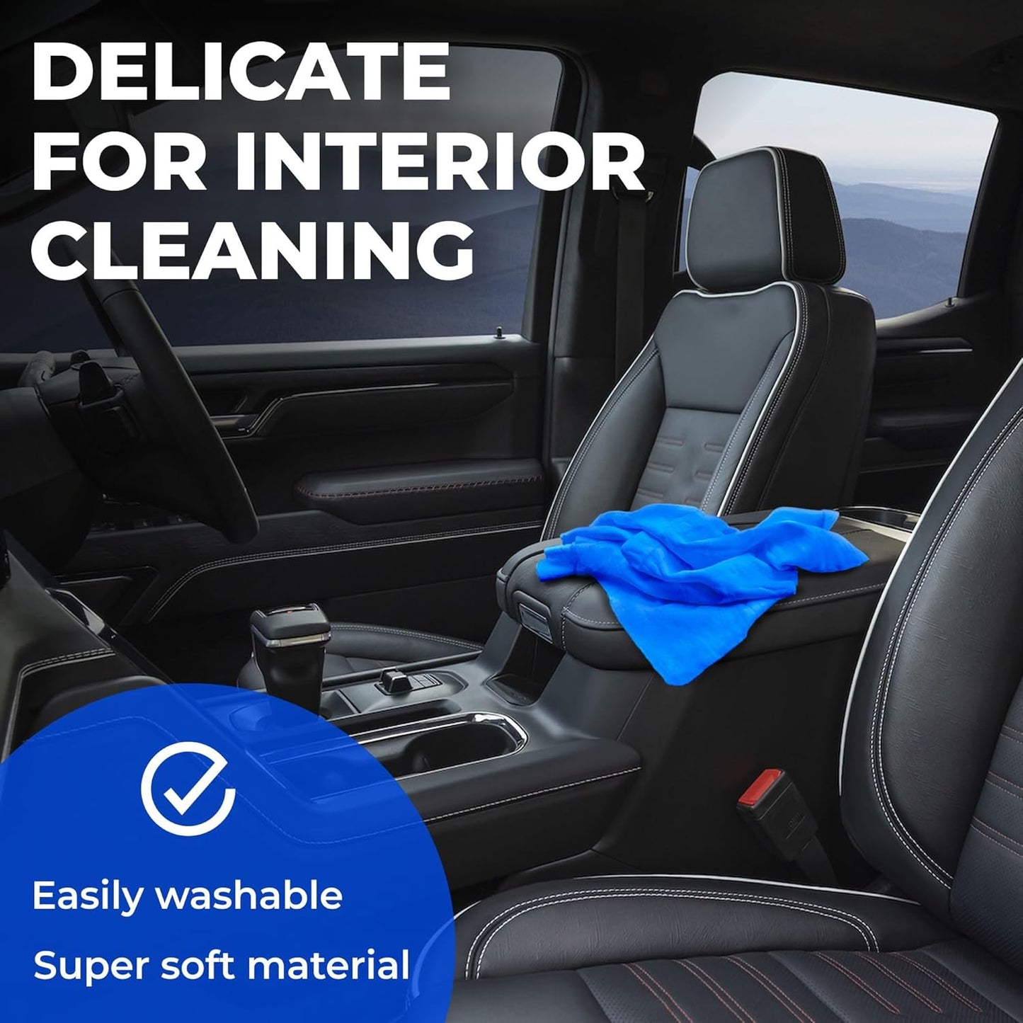 Premium XL Shammy Towel for Car - (34”x25”) - Super Absorbent Chamois Cloth - Spots and Scratch-Free - Reusable Car Drying Towels