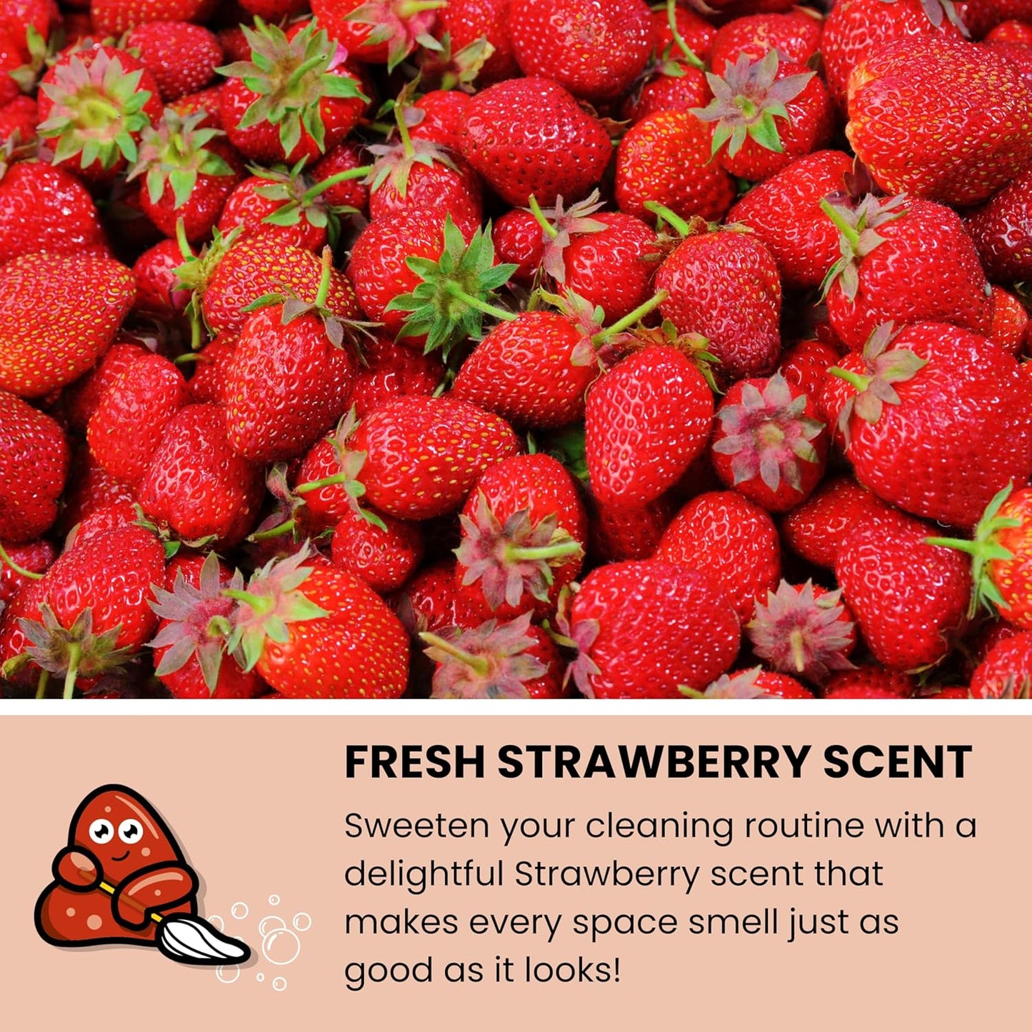 Slime Buddies Car Cleaning Gel Putty - Strawberry Scented Interior Detailing Tool for Cup Holders, Air Vents & Keyboard - Reusable Auto Detailing Accessories - Dust Remover Goop - Gifts for Men Women