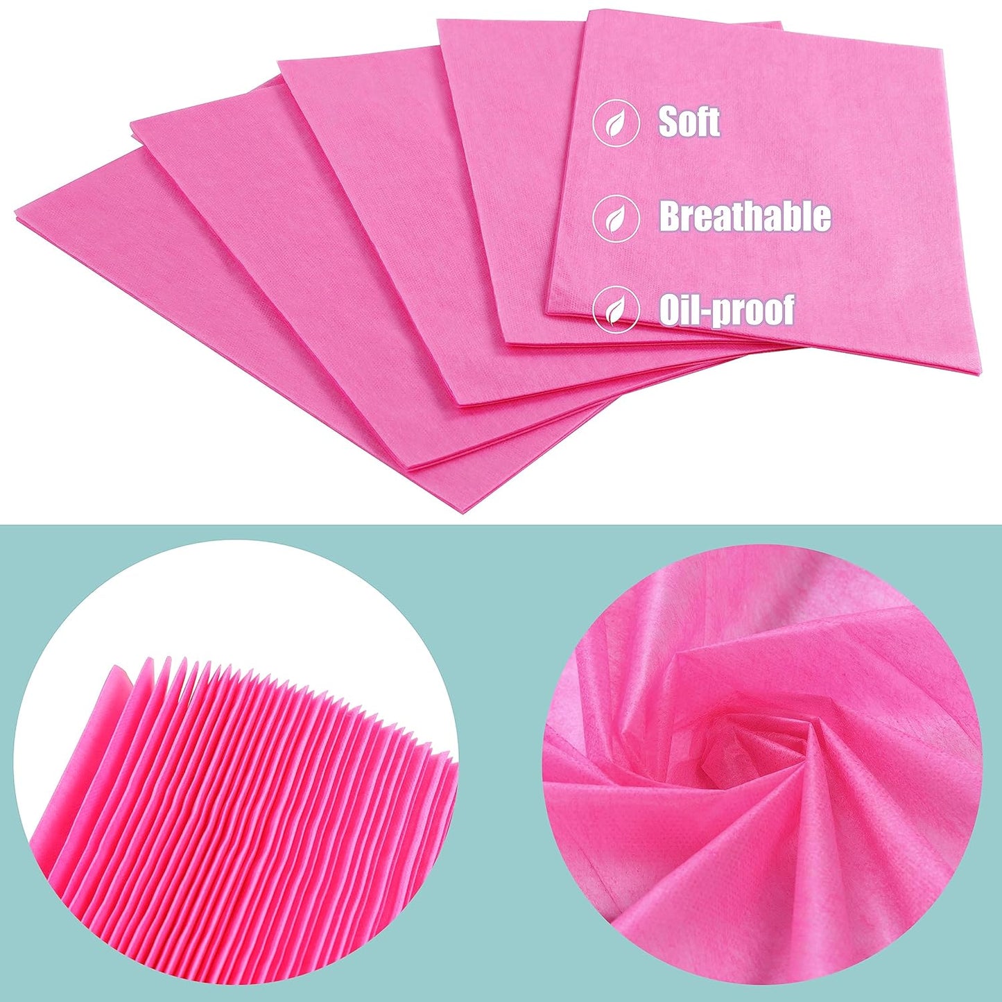 Disposable Bed Sheets for Massage Table 100 Pcs 31" x 71" Waterproof Massage Table Sheets Soft Non Woven Fabric SPA Massage Table Bed Cover Breathable for Beauty Tattoos Waxing Travel (Pink)