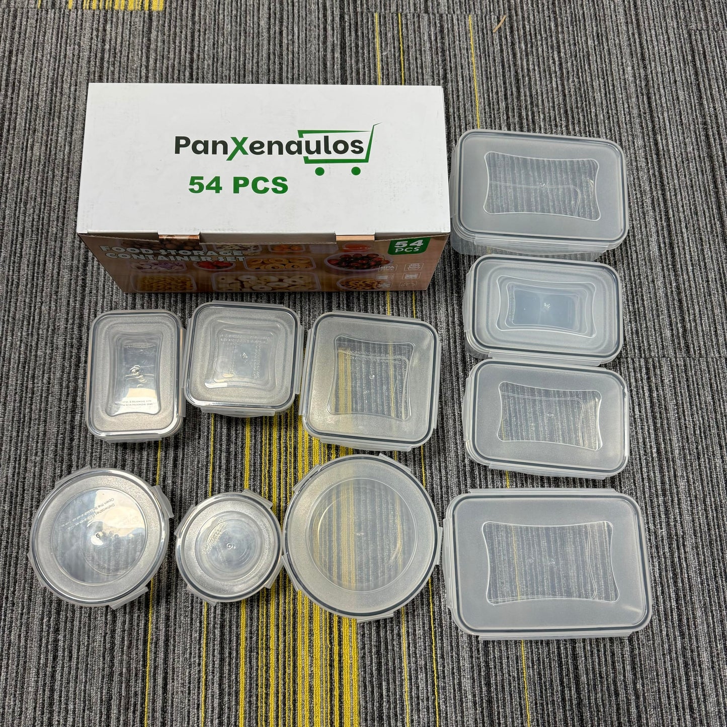 54 Pcs Food Storage Containers with Lids Airtight, (27 Containers &27 Lids) Reusable BPA-Free