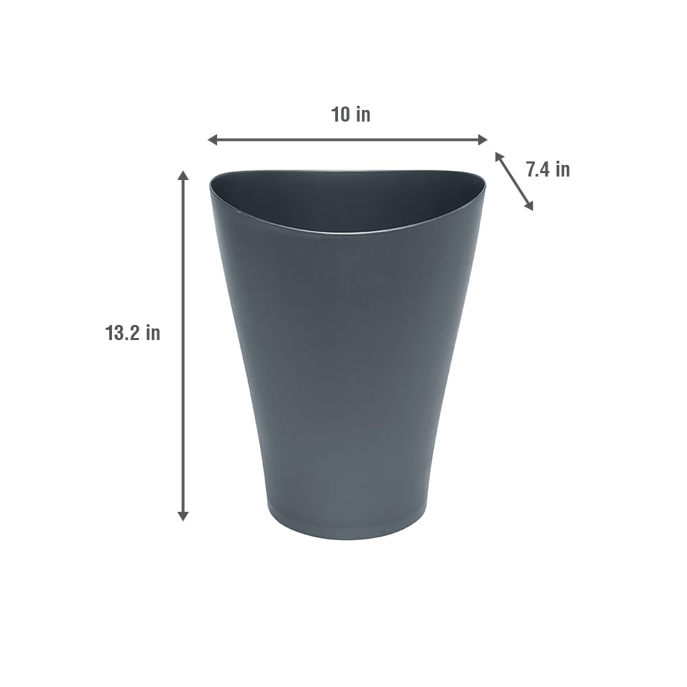 Rubbermaid Spa Works Vanity Wastebasket, Home/Bathroom/Office Use, Small 2.25 Gallon, Plastic