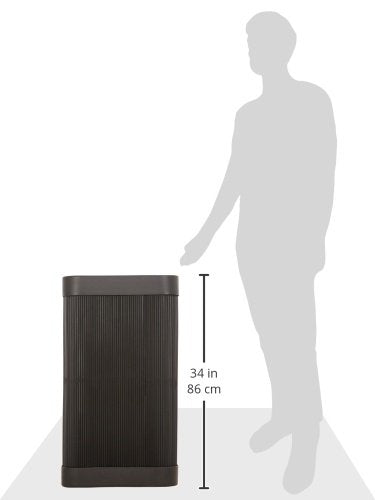 Safco At-Your-Disposal Trash Can, 38 Gallon Modern Plastic Garbage Can for Offices, Break Rooms, Indoor Use, Black