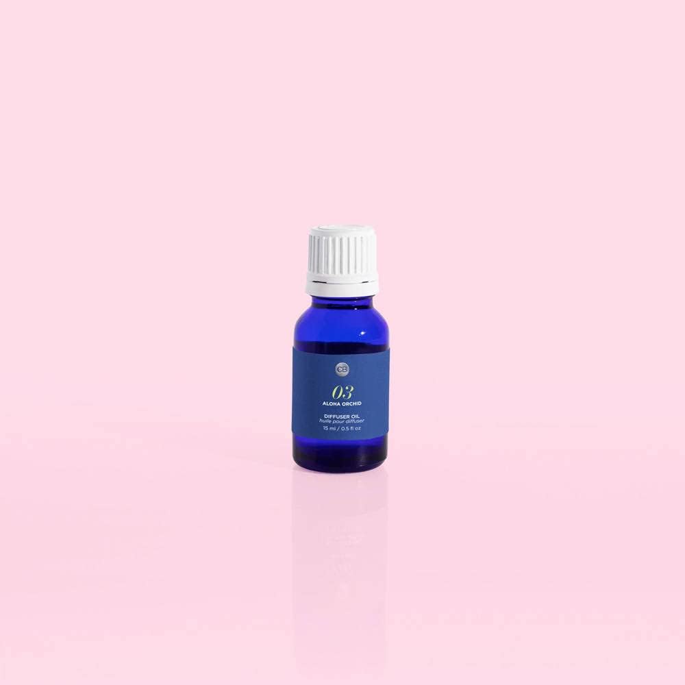 Capri Blue Diffuser Oil Refill - Premium Fragrance Oil - Use with Electric or Ultrasonic Diffusers for Home - Long Lasting Floral Scent (Aloha Orchid, 0.5 fl oz)