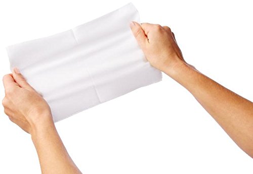Medline Ultrasoft Disposable Dry Cleansing Cloths, Fragrance-Free, 10 x 13 inches, 50 per Bag, One Bag