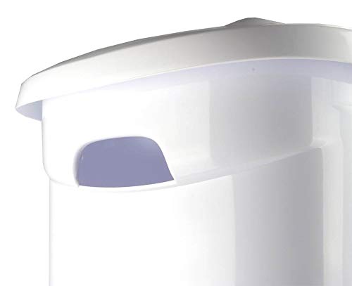 Sterilite Ultra Wheeled Laundry Hamper with Lid, Handle and Wheels for Easy Rolling of Clothes to