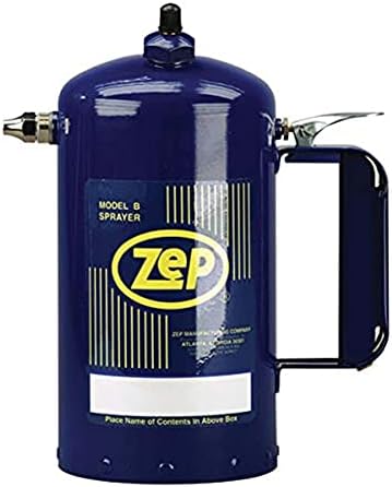 Zep Model B Heavy-Duty Steel Solvent Sprayer - 32 oz (Each) 829801 - Industrial Strength, Refillable Pressurized Sprayer with A Spring-Loaded Trigger