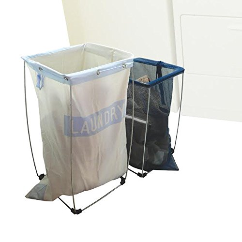 Bag Holder Stand for 39-45 Gallon Plastic & Paper Bags, 30" - For Garbage, Trash, Leaves, Lawn Yard