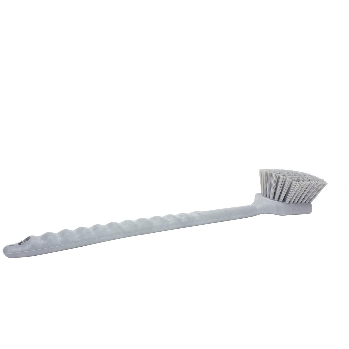 SPARTA 40501EC23 Plastic Large Scrub Brush, Kitchen Brush, Utility Brush With Long Handle For Cleaning, 20 Inches, Gray, (Pack of 6)