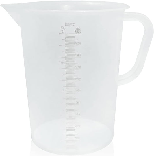 Appletofu Plastic Graduated Measuring and Mixing Pitcher - 2000ml Plastic Graduated Measuring