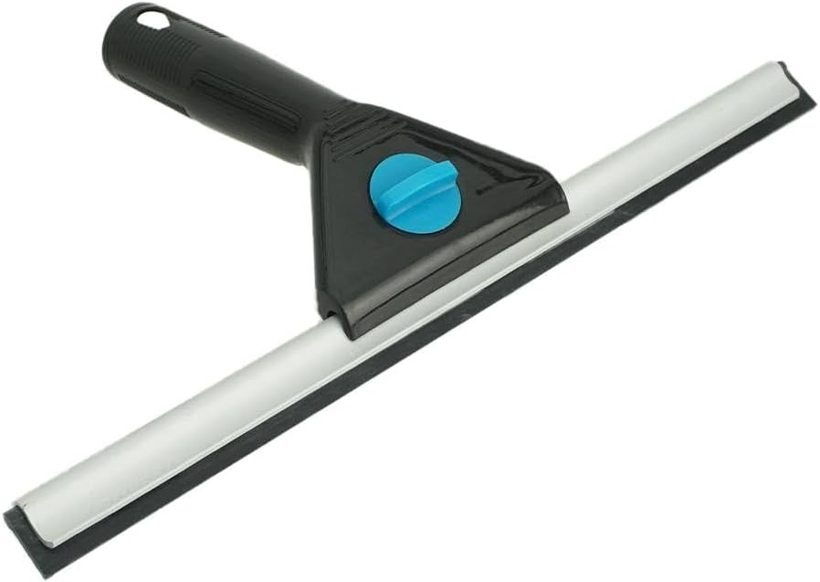 Moerman 12 Inch All Purpose Window Squeegee - Lightweight Durable Plastic Handle -Aluminum Channel with Streak Free Rubber - for Window Cleaning, Showers, and Mirrors