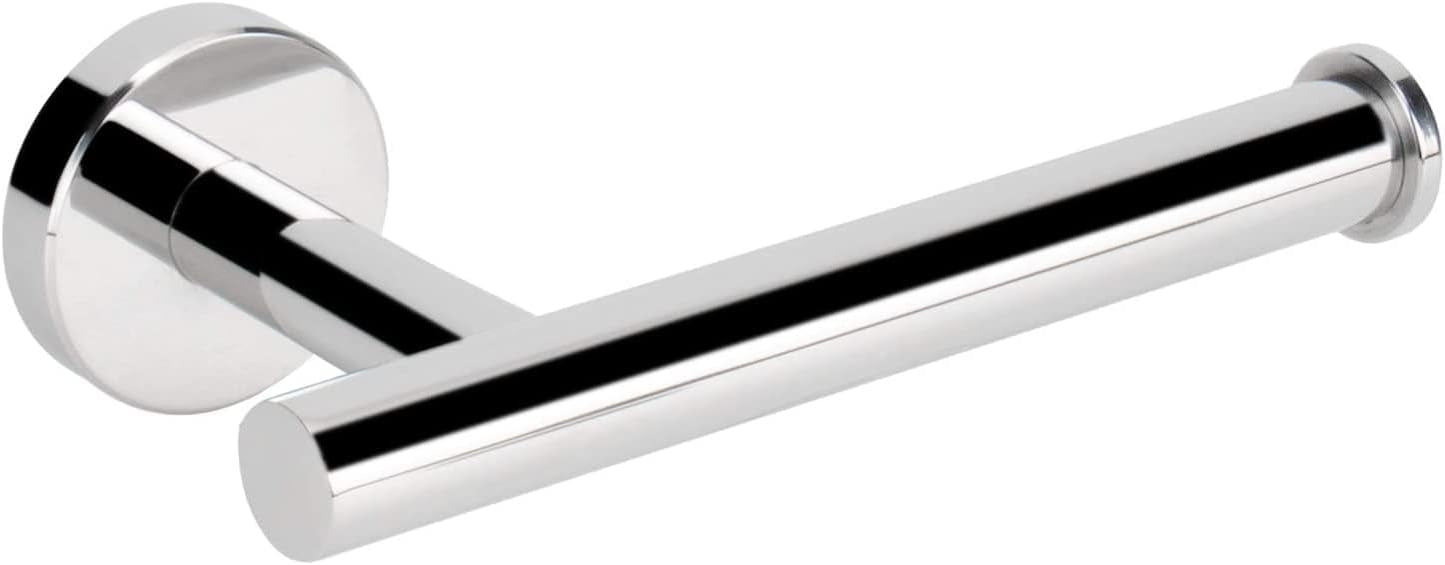 NearMoon Bathroom Toilet Paper Holder, Premium SUS304 Stainless Steel Rustproof Wall Mounted Toilet Roll Holder for Bathroom, Kitchen, Washroom (1 Pack, Chrome Finish)