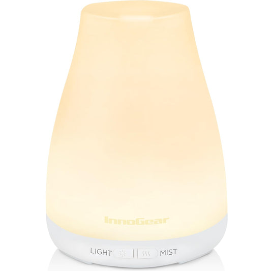InnoGear Essential Oil Diffuser Ultrasonic Diffusers for Home, Basic White