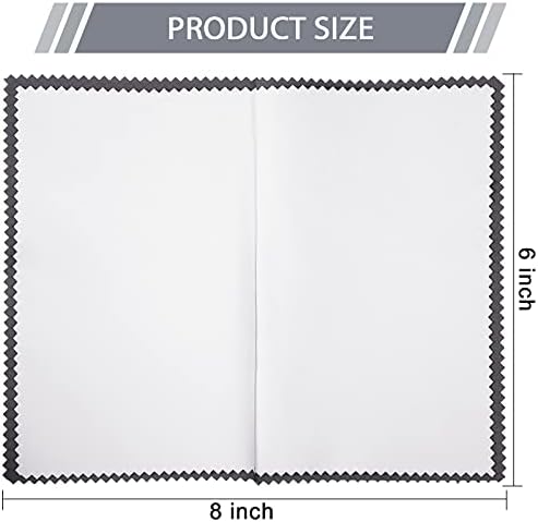 Breling 30 Pcs Silver Jewelry Polishing Cloths 6 x 8 inches Jewelry Cleaning Cloth Sterling Polish Cloths for Jewelry