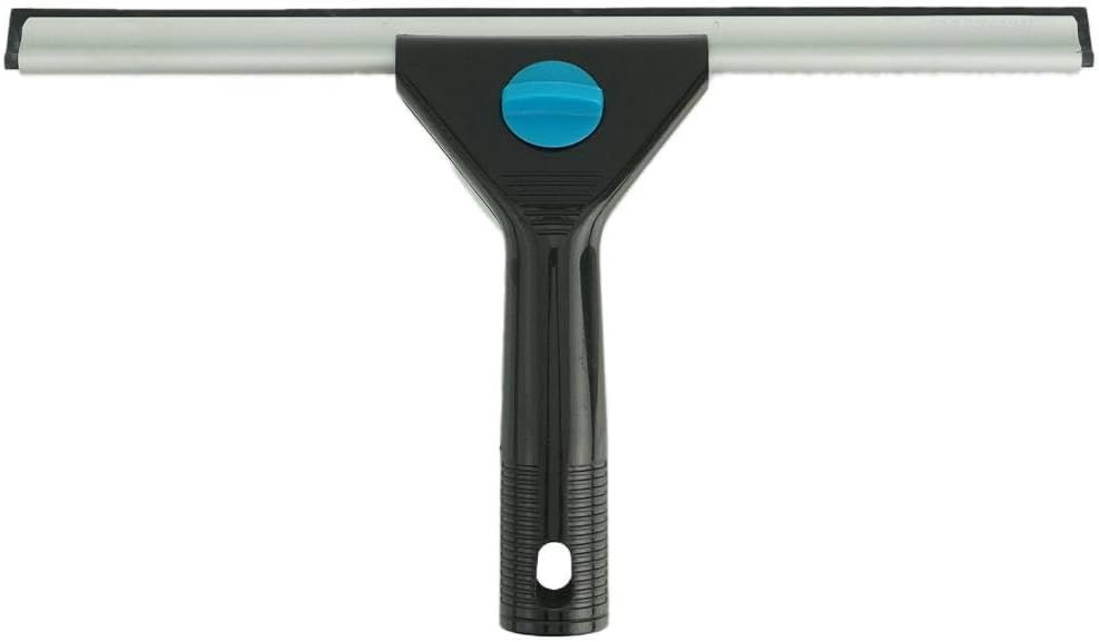 Moerman 12 Inch All Purpose Window Squeegee - Lightweight Durable Plastic Handle -Aluminum Channel with Streak Free Rubber - for Window Cleaning, Showers, and Mirrors