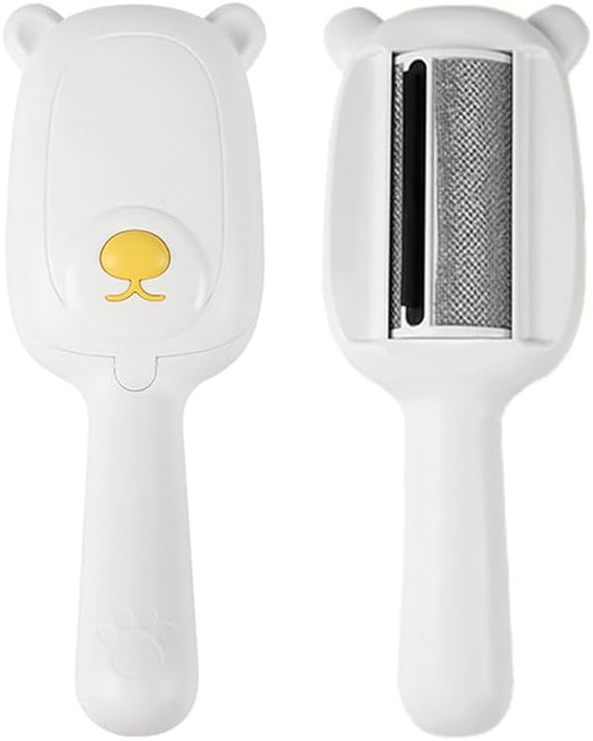 Pet Hair Remover Roller Compact Cat/Dog Hair Remover Deep Clean Convenient to Carry Reusable Lint Roller for Carpet, Furniture, Clothing and Bedding, Carpets and Car Seats (White)