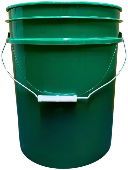 House Naturals 5 Gallon Premium HPDE Plastic Bucket - Made in USA Food Grade Storage Container, BPA
