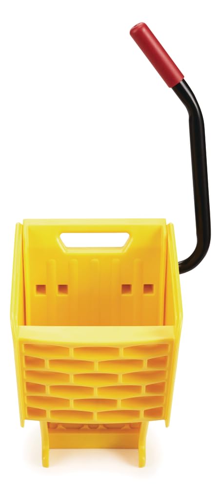 Rubbermaid Commercial Products WaveBrake 26 Qt. Side-Press Mop Bucket and Wringer Combo on Wheels