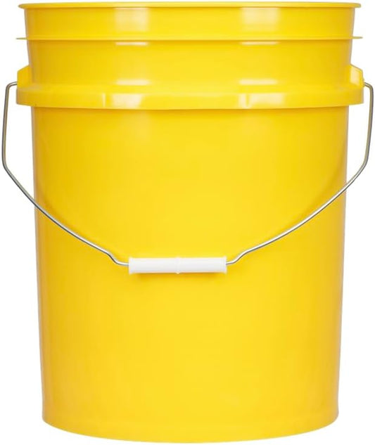 House Naturals 5 Gallon Premium HPDE Plastic Bucket - Made in USA Food Grade Storage Container, BPA