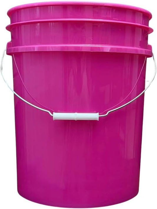 House Naturals 5 Gallon Premium HPDE Plastic Bucket - Made in USA Food Grade Storage Container, BPA