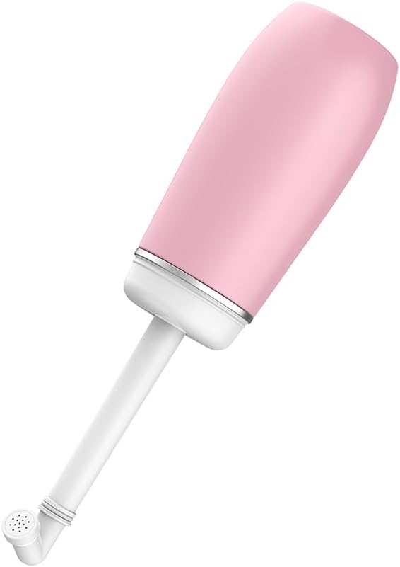 Portable Bidet for Travel Friendly Handheld Personal Peri Bottle 400ml Convenient Leakproof Design Personal Hygiene Cleaning (Pink, 400ml)