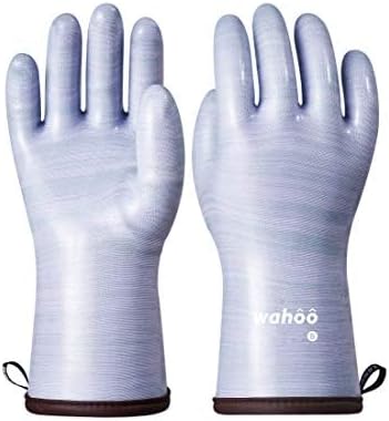 LANON Protection Wahoo Liquid Silicone Smoker Oven Gloves, Food-Contact Grade, Heat Resistant