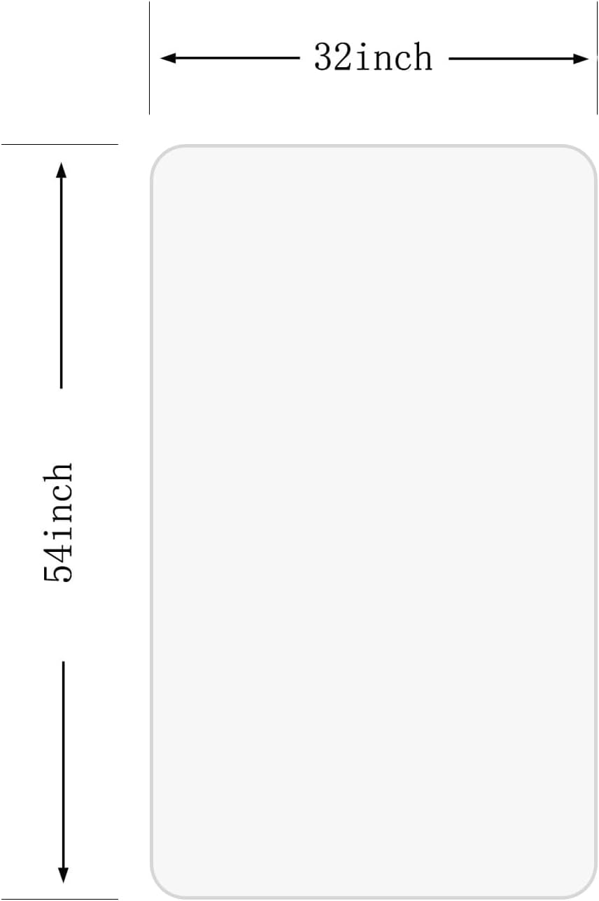 [Upgraded Version] Crystal Clear 1/5" Thick 54" x 32" Heavy Duty Hard Chair Mat, Can be Used on Carpet or Hard Floor
