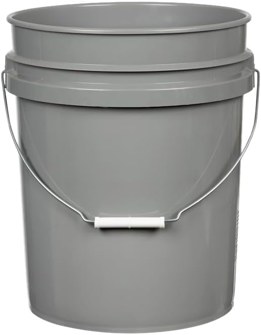 House Naturals 5 Gallon Premium HPDE Plastic Bucket - Made in USA Food Grade Storage Container, BPA