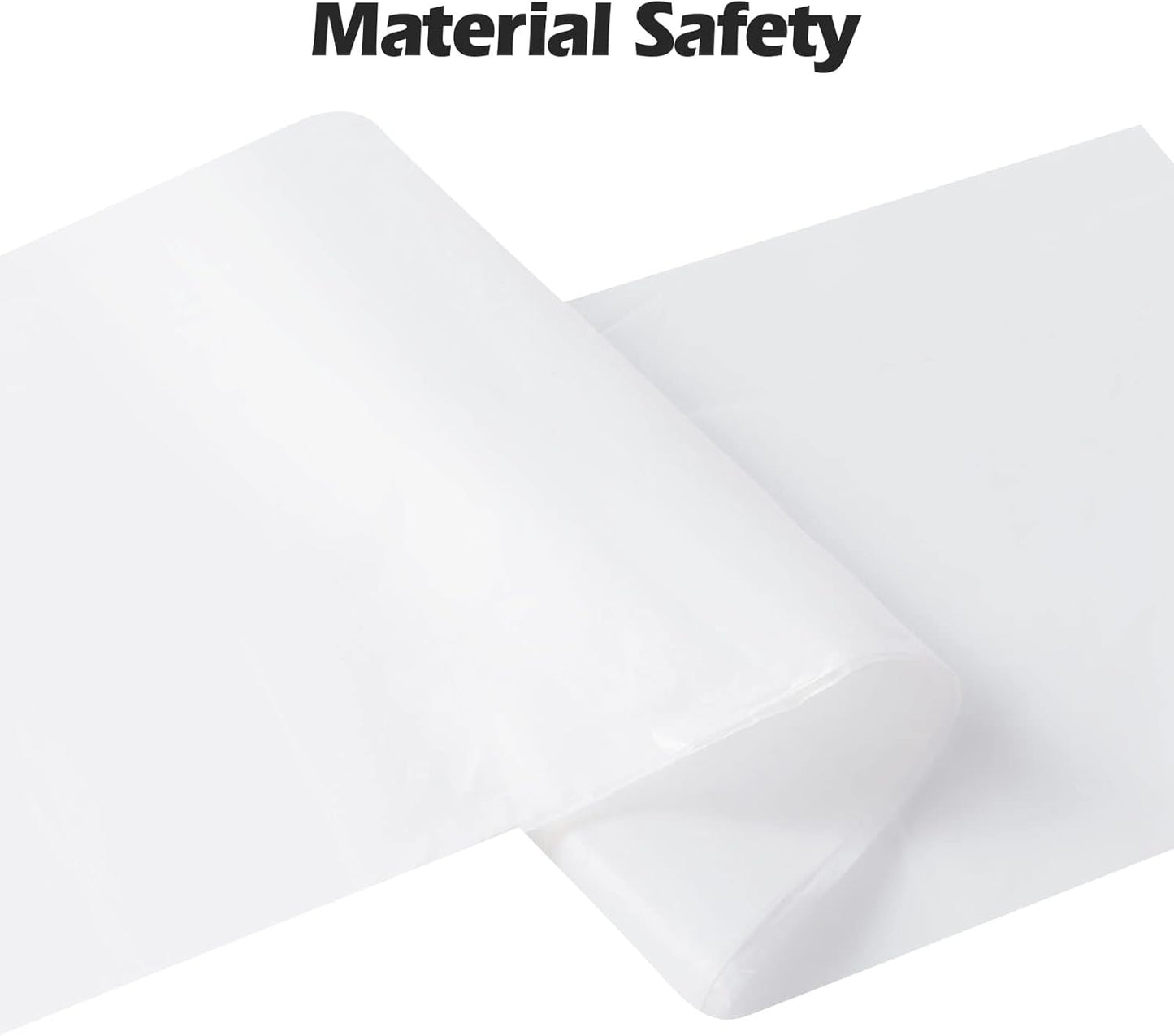 2-4 Gallon Portable Trash Bags,60 Counts Thicken portable Small Garbage Bags for Office, Kitchen,Bedroom Trash Can,Strong Trash Bags（White）