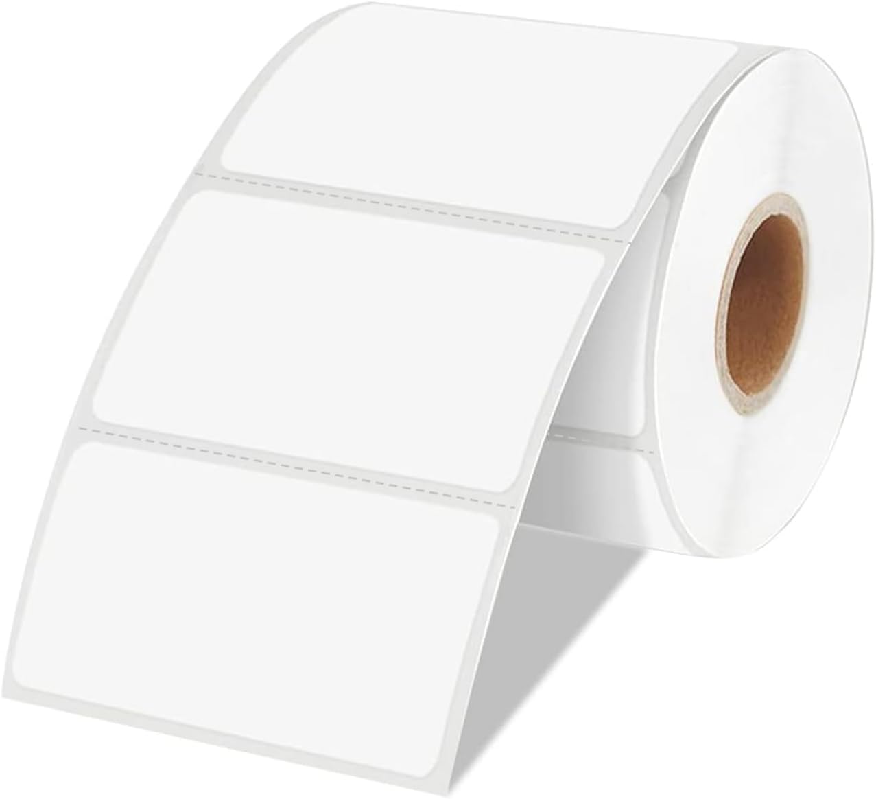 2×3 Inch White Removable Thermal Labels,Waterproof Thermal Label,300 Sheets per Roll with Perforated Lines