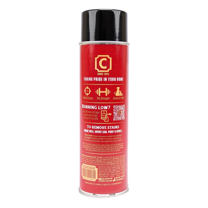 CAMPANELLI Pro Series Carpet & Upholstery Stain Remover Spray, 18Oz Aerosol