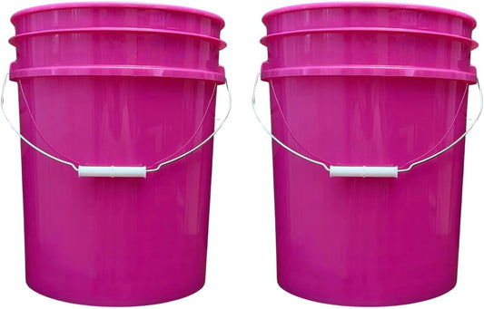 House Naturals 5 Gallon Premium HPDE Plastic Bucket - Made in USA Food Grade Storage Container, BPA