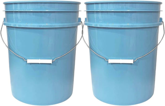 House Naturals 5 Gallon Premium HPDE Plastic Bucket - Made in USA Food Grade Storage Container, BPA