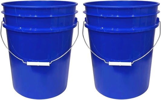 House Naturals 5 Gallon Premium HPDE Plastic Bucket - Made in USA Food Grade Storage Container, BPA