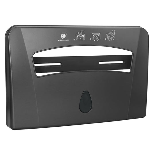 Toilet Seat Cover Dispenser, Wall Mounted Toilet Seat Cover Disposable Paper Holder, Half Fold for Commercial&Residential Use, CHUANGDIAN, Dark Grey