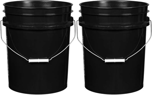 House Naturals 5 Gallon Premium HPDE Plastic Bucket - Made in USA Food Grade Storage Container, BPA