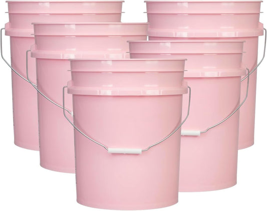 House Naturals 5 Gallon Premium HPDE Plastic Bucket - Made in USA Food Grade Storage Container, BPA