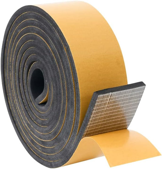 High Density Foam Weather Stripping Door Seal Strip Insulation Tape Roll for Insulating Door Frame
