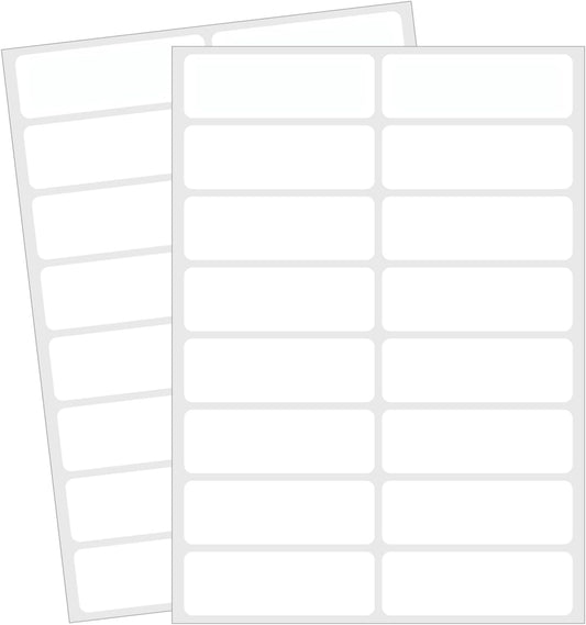 Blank Removable Labels, 1x3 Inch White Freezer Labels for Food Containers, Freezer Label to Write