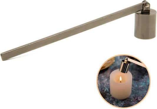 AIM & GGKK Candle Snuffer Antique Brass Candle Extinguisher Accessory for Putting Out Extinguish