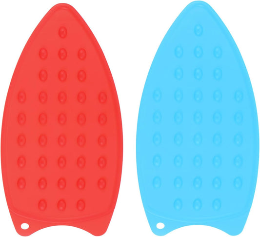HARFINGTON 2pcs Silicone Iron Rest Pad, Multipurpose Iron Hot Resistant Mat Iron Rest Plate for
