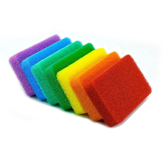 Silicone Cleaning Sponges Scrubber Sponge Set of 7,Kitchen Sponges Dish Sponges Reusable Sponge