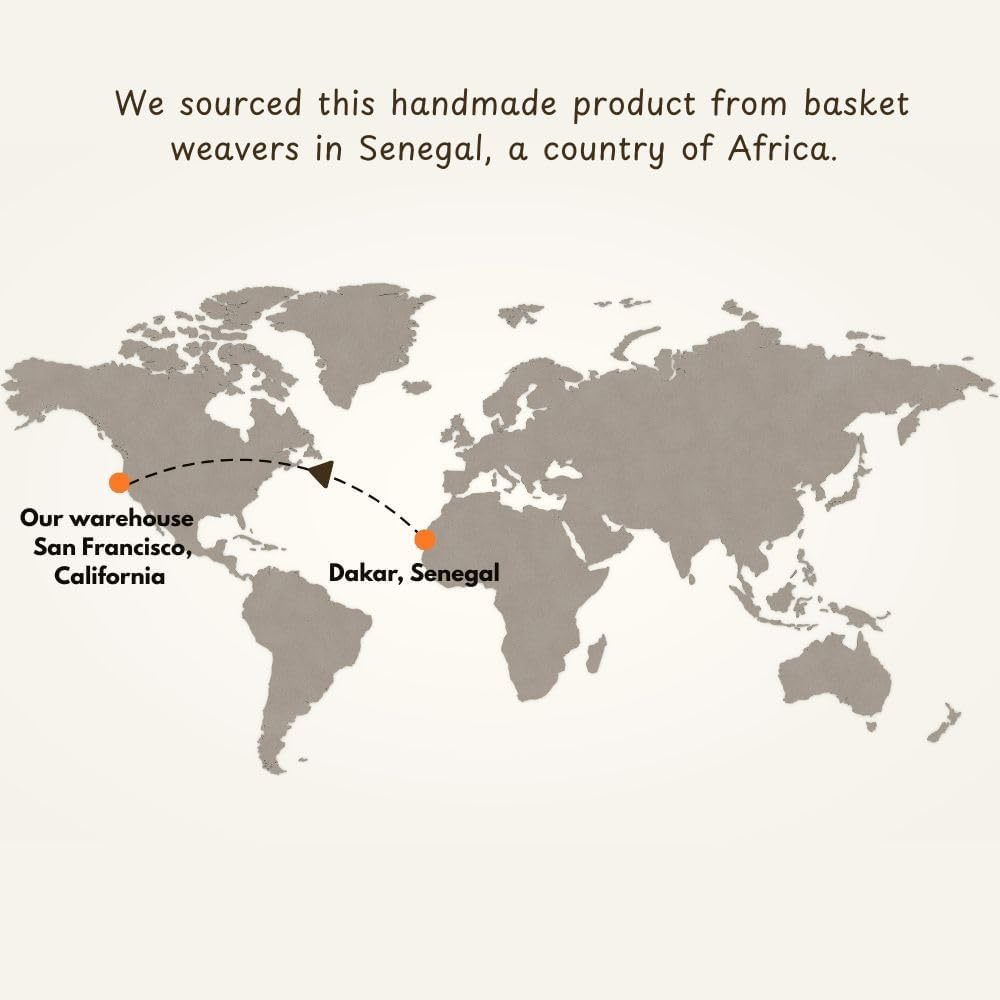 Storage & Organization - Laundry Basket, Bedroom Hamper, Nursery Toys Bin, Living Room Blankets Storage, Decorative, Wicker, Sturdy, Round, Handles, Woven, Blue Beige (Medium)