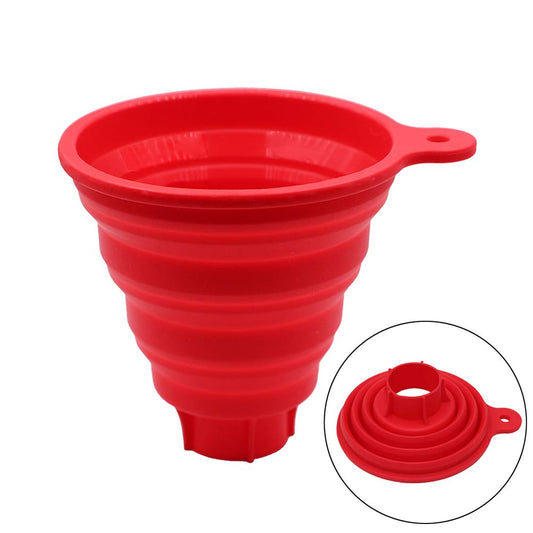 KongNai Silicone Collapsible Wide Mouth Funnel for Jars, Foldable Large Canning Funnel for Wide