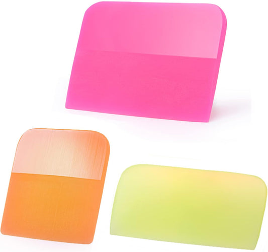 NEWISHTOOL PPF Squeegee for Vinyl, Soft Rubber Scraper PPF Tools, 3IN1 Small Squeegee for Paint Protection Film Installing, Vinyl Wrap Window Tint Auto Glass Cleaning TPU Scraping Tool Scratch Free