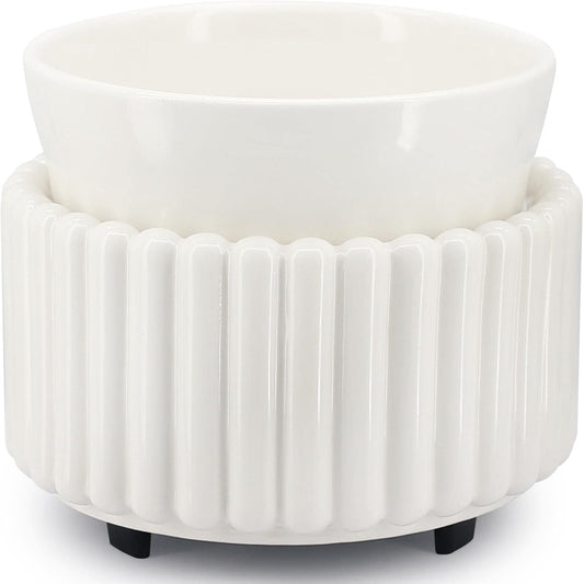 Ceramic Wax Melt Warmer 3-in-1 Candle Wax Warmer for Scented Wax Melter Electric Fragrance Wax Burner for Home Office Bedroom Gift & Decor…