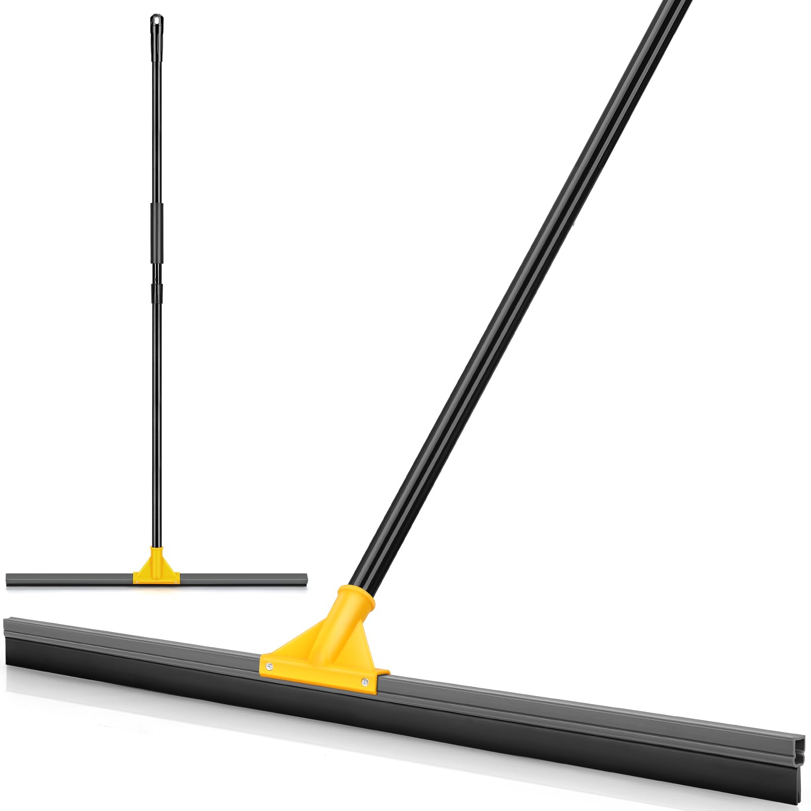 SOBONNE 30" Large Floor Squeegee Broom for Concrete Water Removal